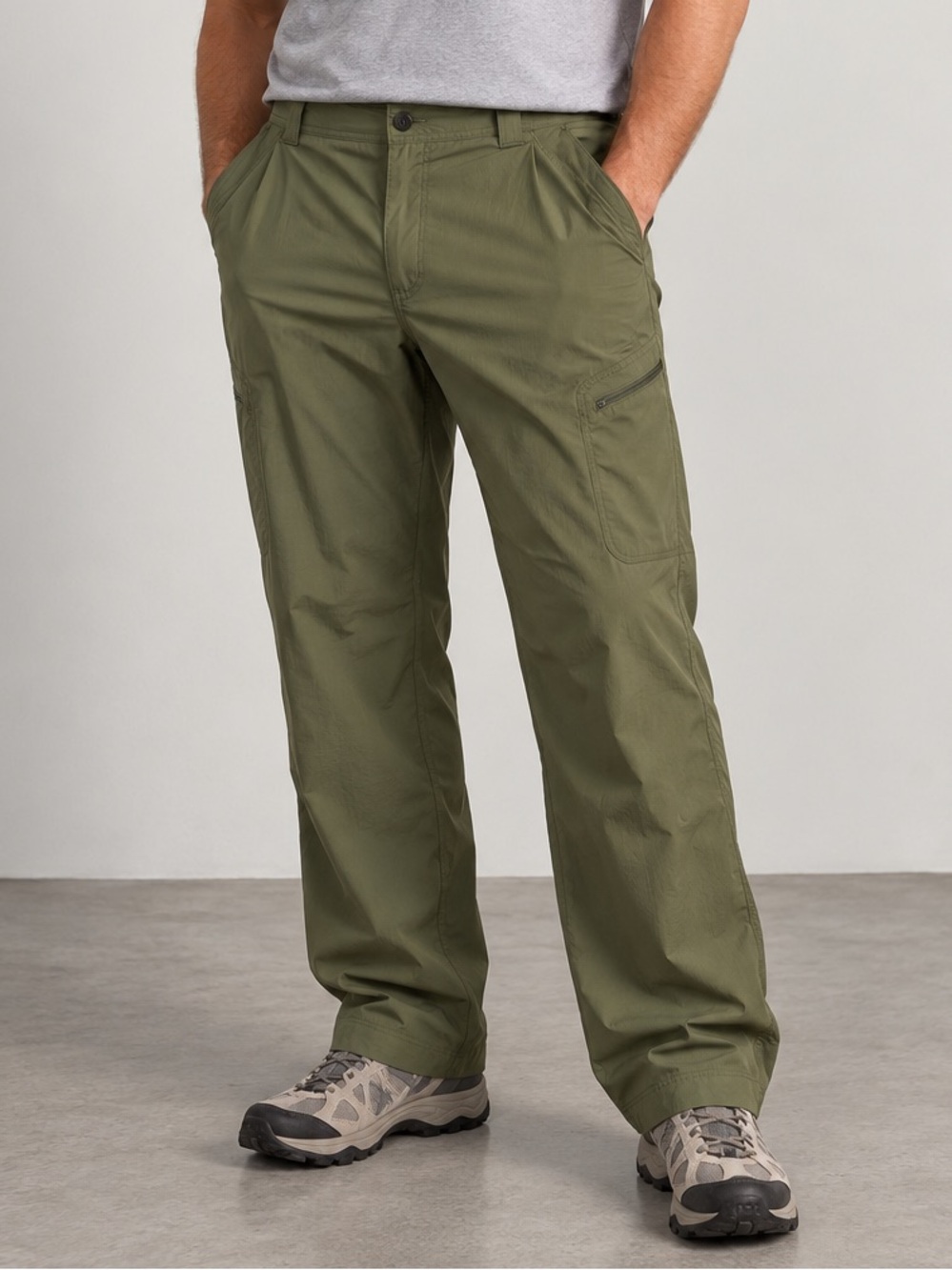 Spyder Mens 40x34 Olive Hiking Pants Lightweight Cargo Utility Gorpcore